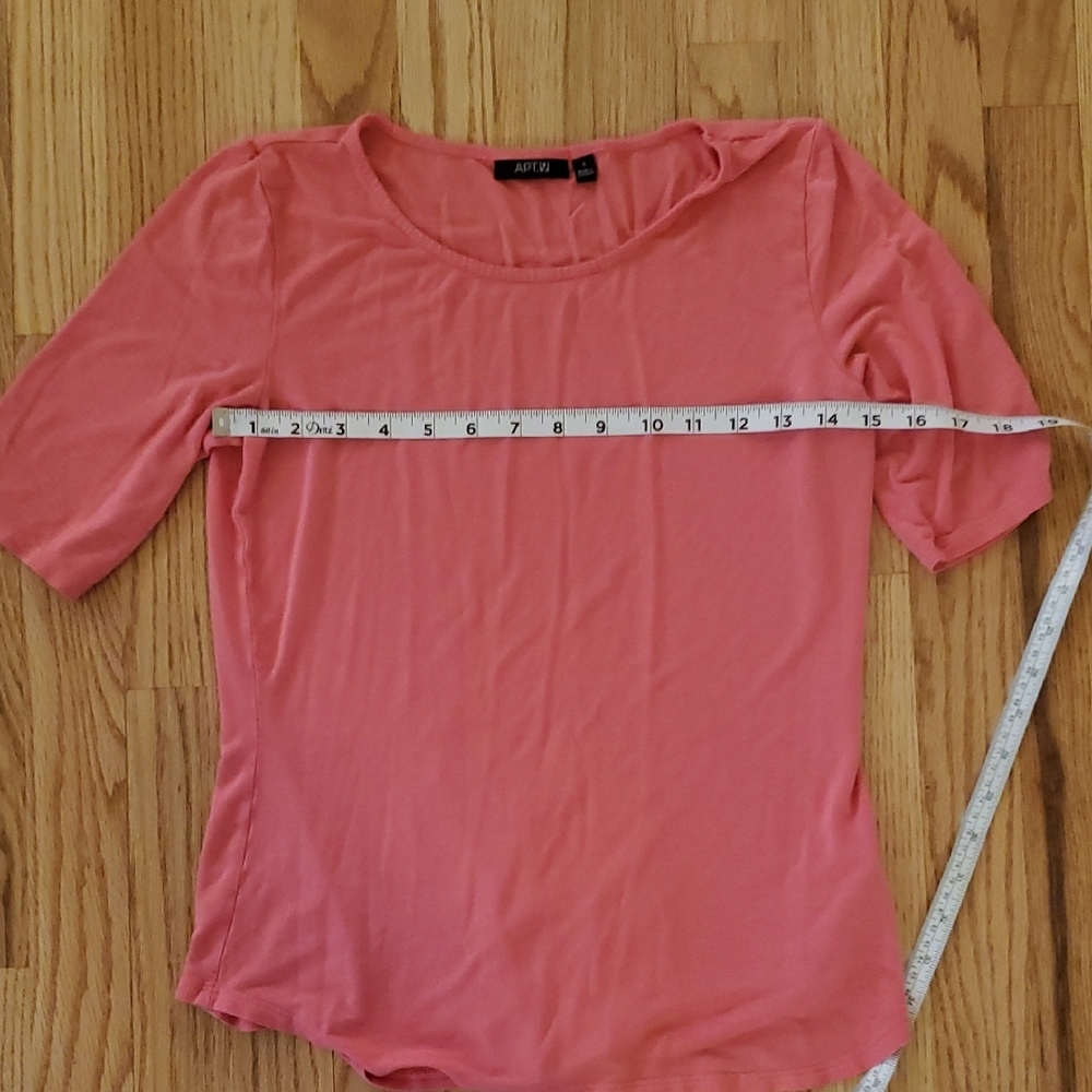 Apt. 9 Women's Short Sleeve Pink Top - Picture 3 of 5